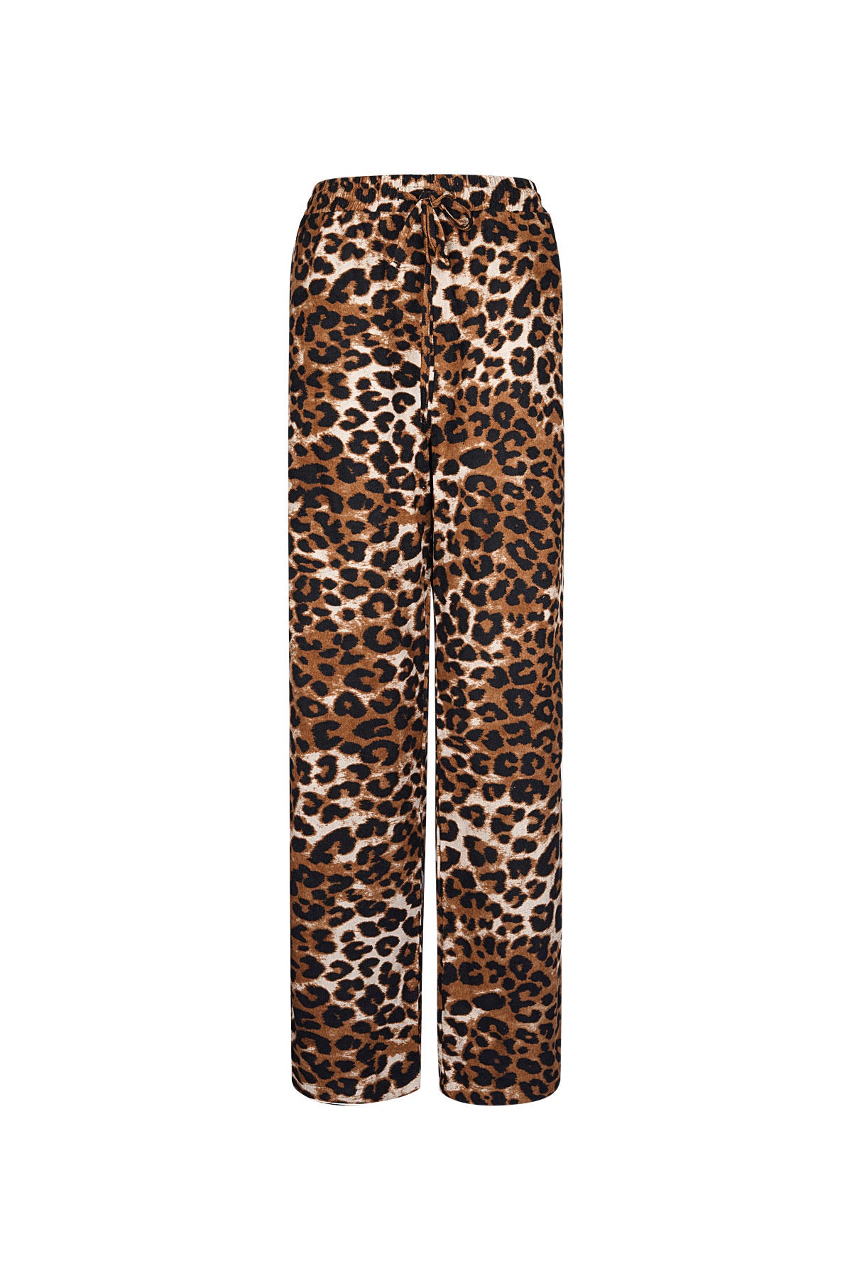 Wild Leopard Broek met Streep - Bruin