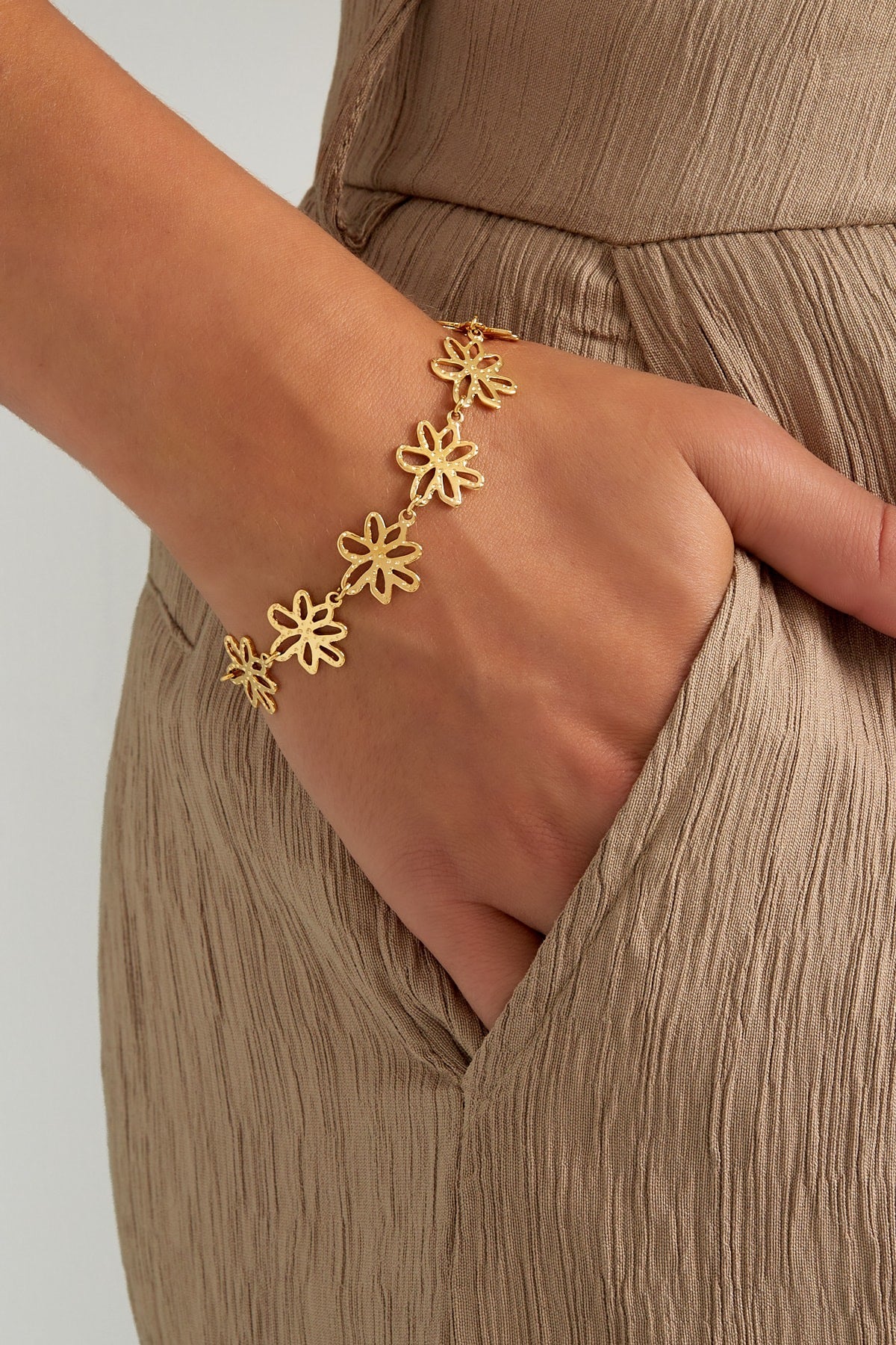 Flower Party Armband - Goud