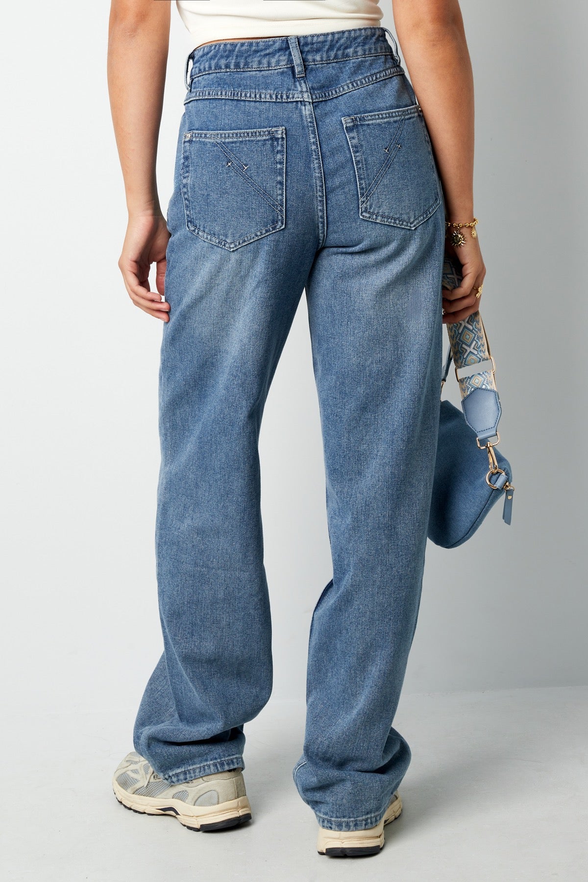 Denim Loose Jeans - Blauw